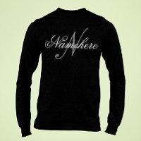 Monogramme de nom noir et blanc personnalisé uniqu