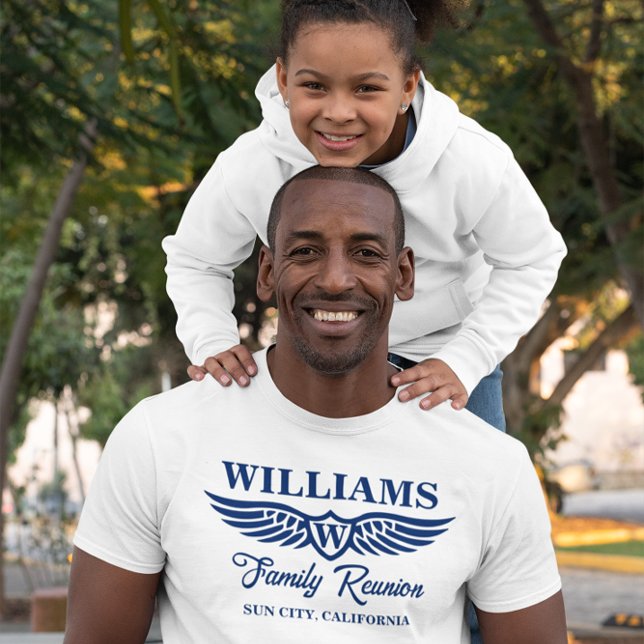 T-shirt Monogramme de réunion de famille vintage (Créateur téléchargé)