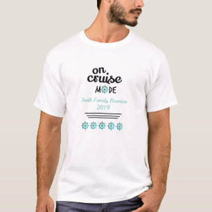 T-shirt Monogramme et date de la croisière de réunion fami