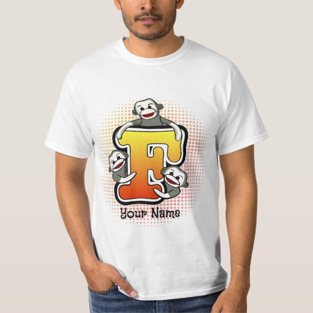 T-shirt Monogramme F Singe-Sock (Devant)