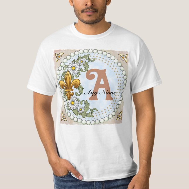 T-shirt monogramme Fleur De Lis (Devant)