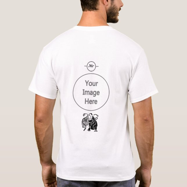 T-shirt Monogramme Hippo en colère (Dos)