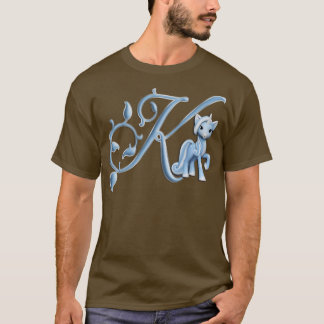 T-shirt Monogramme K Unicorne personnalisée