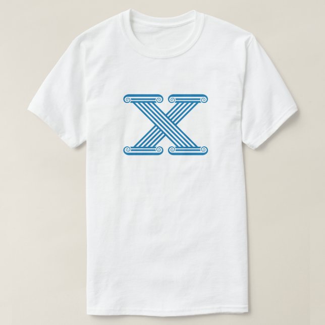 T-shirt Monogramme Lettre X (Design devant)