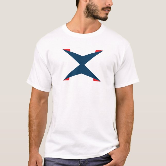 T-shirt Monogramme lettre X classique (Devant)