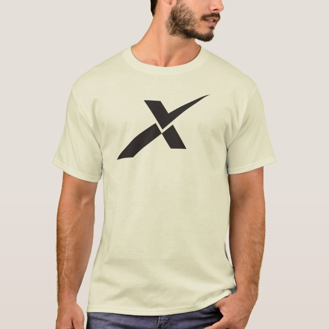 T-shirt Monogramme lettre X coche moderne (Devant)