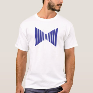 T-shirt Monogramme lettre X ligne bleue