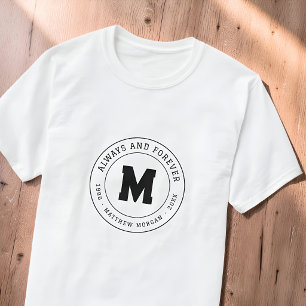 T-shirt Monogramme Mémorial Toujours et Pour Toujours