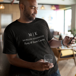 T-shirt Monogramme minimaliste ou ajout de logo