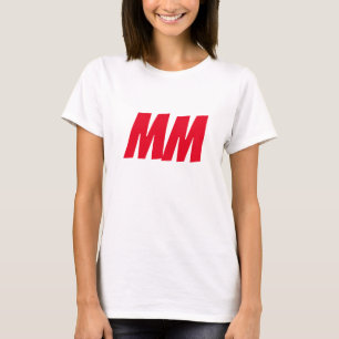 T-shirt Monogramme Nom Initiales Moderne Plaine Minimalist