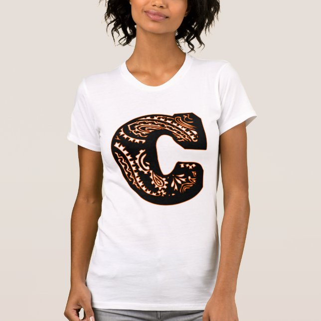 T-shirt Monogramme Paisley - C (Devant)