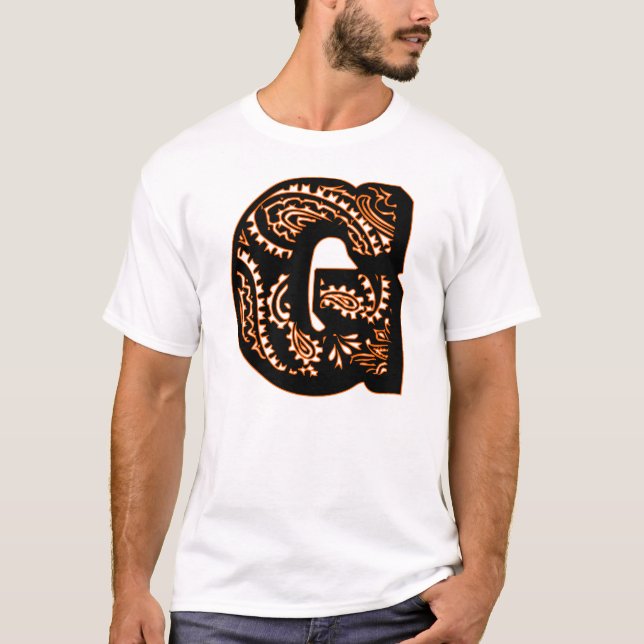 T-shirt Monogramme Paisley - G (Devant)