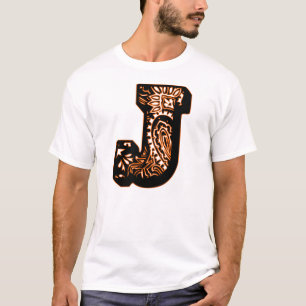 T-shirt Monogramme Paisley - J