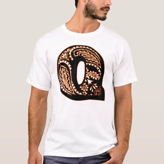 T-shirt Monogramme Paisley - Q (Devant)