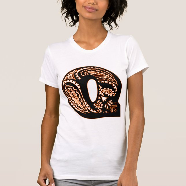 T-shirt Monogramme Paisley - Q (Devant)
