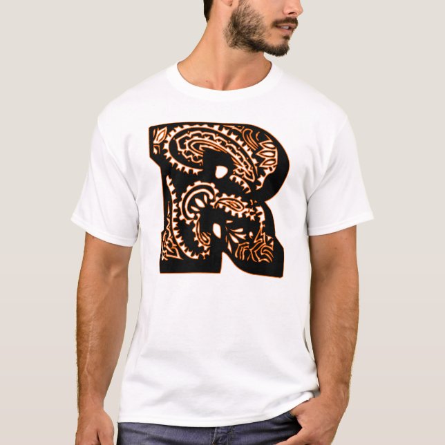 T-shirt Monogramme Paisley - R (Devant)