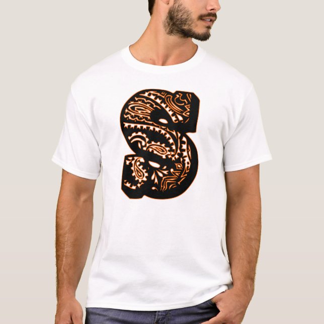 T-shirt Monogramme Paisley - S (Devant)