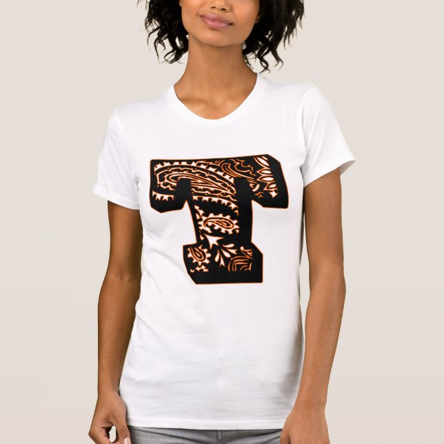 T-shirt Monogramme Paisley - T (Devant)