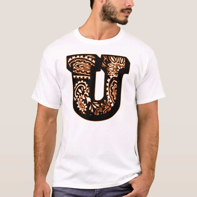T-shirt Monogramme Paisley - U (Devant)