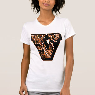 T-shirt Monogramme Paisley - V