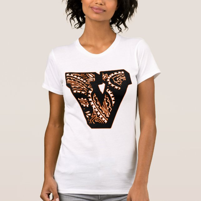 T-shirt Monogramme Paisley - V (Devant)