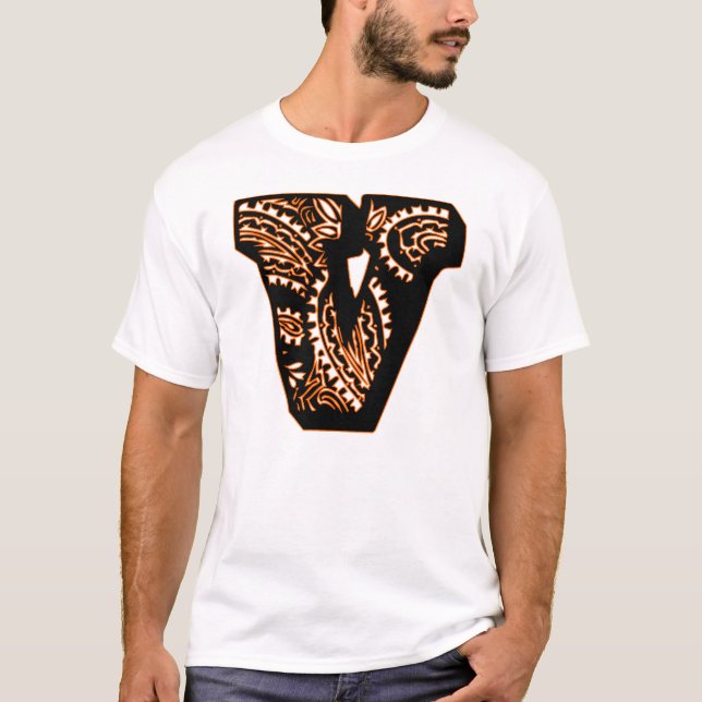 T-shirt Monogramme Paisley - V (Devant)