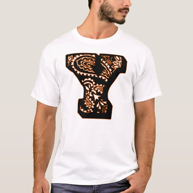 T-shirt Monogramme Paisley - Y (Devant)