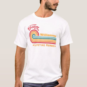 T-shirt Monogramme personnalisé vintage pour réunion de fa