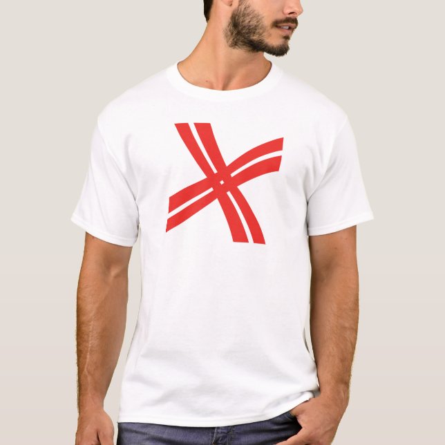 T-shirt Monogramme X Lettre Classique Croix (Devant)