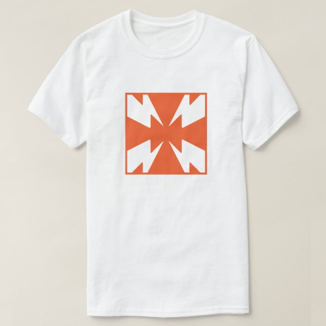 T-shirt Monogramme X Lettre Feu Classique (Design devant)