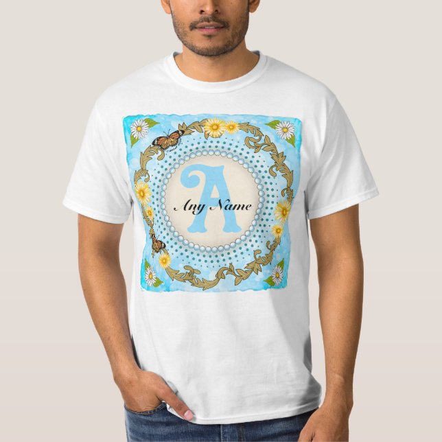 T-shirt monogramme Yellow Daisy (Devant)