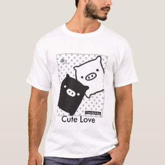 T-shirt Monokuro Boo1, amour mignon