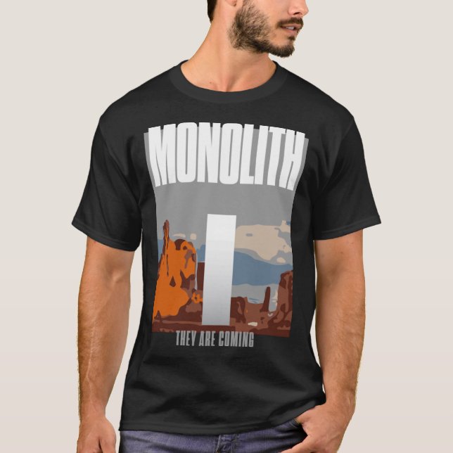 T-shirt Monolithe secret par Utah (Devant)