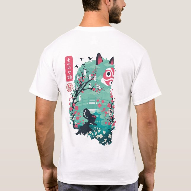 T-shirt Mononoke Hime (も の の け 姫) (Dos)