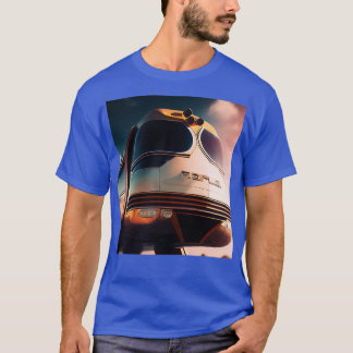 T-shirt Monorail Mid Siècle Rétro Futurisme Futurisme Sur