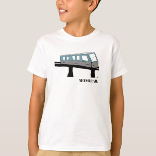 T-shirt Monorail tee train enfants cadeau Noël