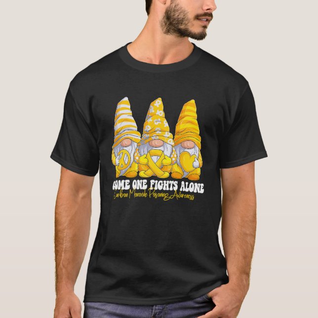 T-shirt Monoxyde de carbone Mois de sensibilisation à l'em (Devant)