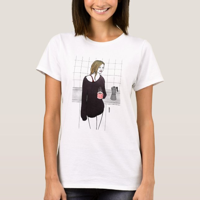 T-shirt monrning_coffee (Devant)