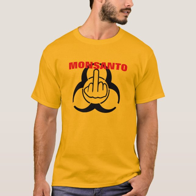 T-Shirt Monsanto Bio Risque Retourner (Devant)