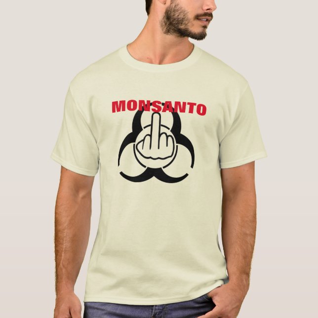 T-Shirt Monsanto Bio Risque Retourner (Devant)