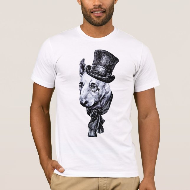 T-shirt Monsieur Bullterrier (Devant)