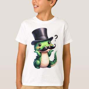 T-shirt Monsieur Crocodile Mignon Art Amusant