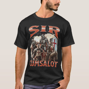 T-shirt Monsieur Cumsalot Drôle Chevalier offensant Mème B