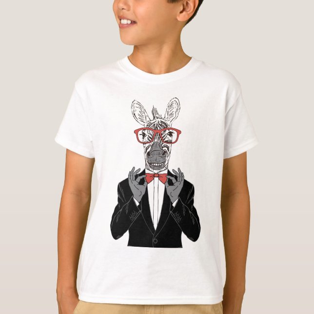 T-shirt Monsieur de zèbre (Devant)
