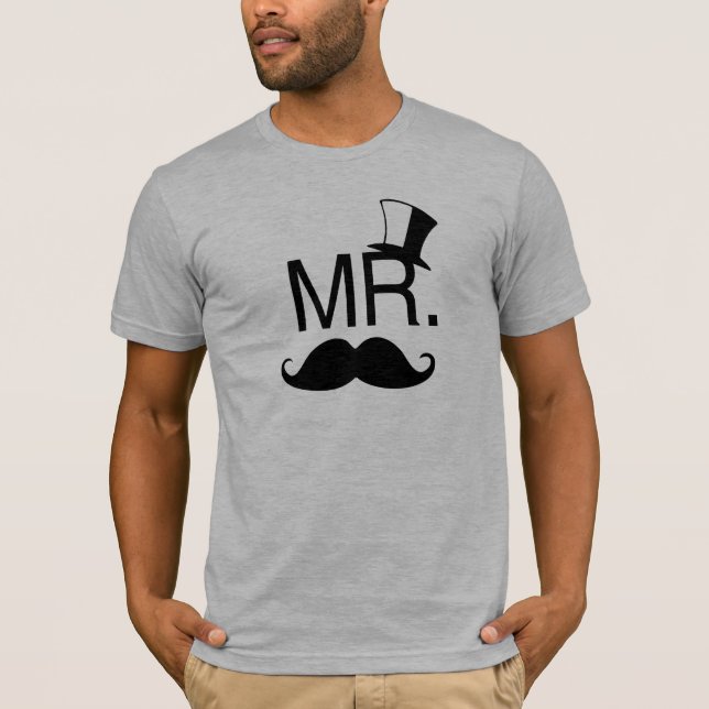 T-SHIRT MONSIEUR ET MONSIEUR RIGHT - .PNG (Devant)