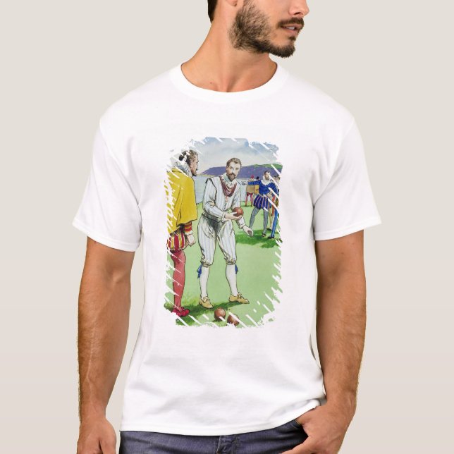 T-shirt Monsieur Francis Drake (1540/3-96) jouant des (Devant)