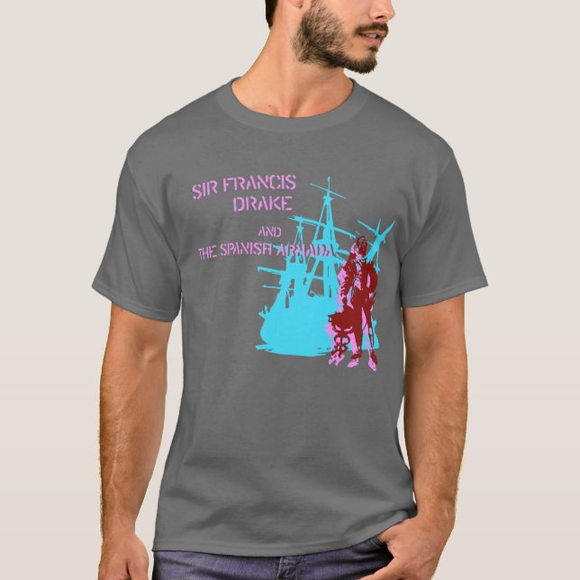 T-shirt Monsieur Francis Drake et la chemise d'armada (Devant)