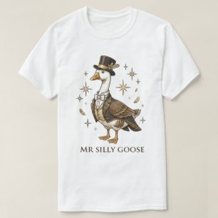 T-shirt Monsieur le marié Silly Goose élégant Illustration