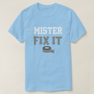T-shirt Monsieur Répare Tout Ruban Adhésif Drôle Thème Bri