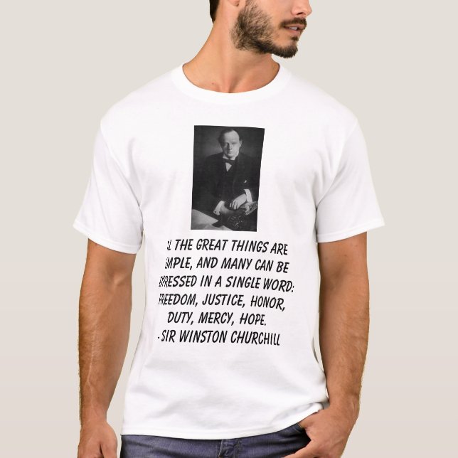 T-shirt Monsieur Winston Churchill (Devant)